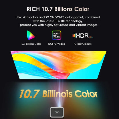 4K Smart Home Theatre Projector Android 14 WiFi
