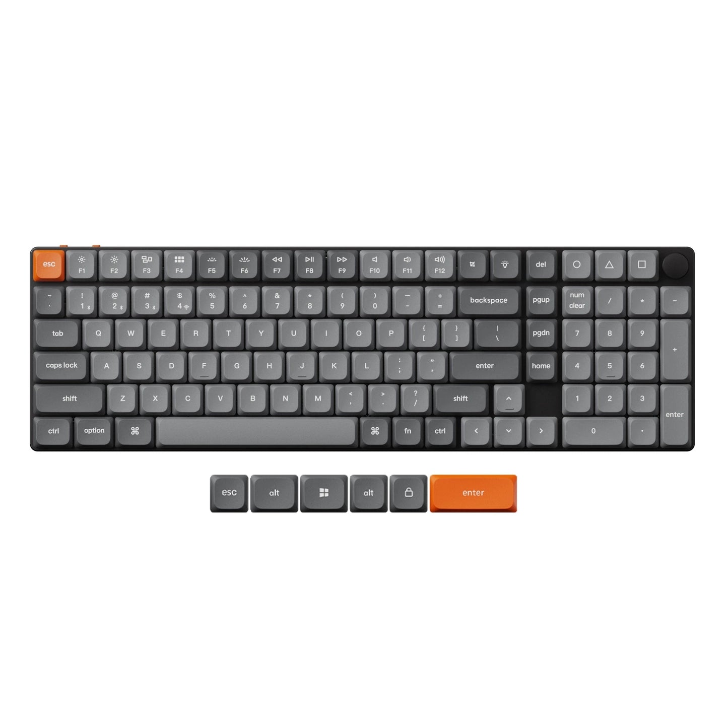 Ultra Slim Wireless Mechanical Keyboard with PBT Keycaps