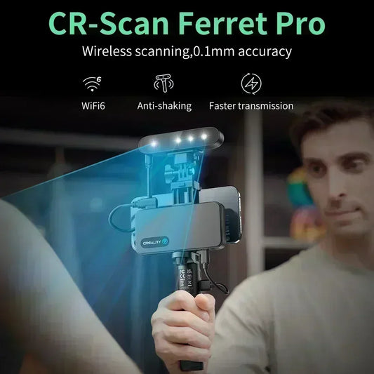Portable WiFi 3D Scanner 0.1mm Accuracy for iOS Android