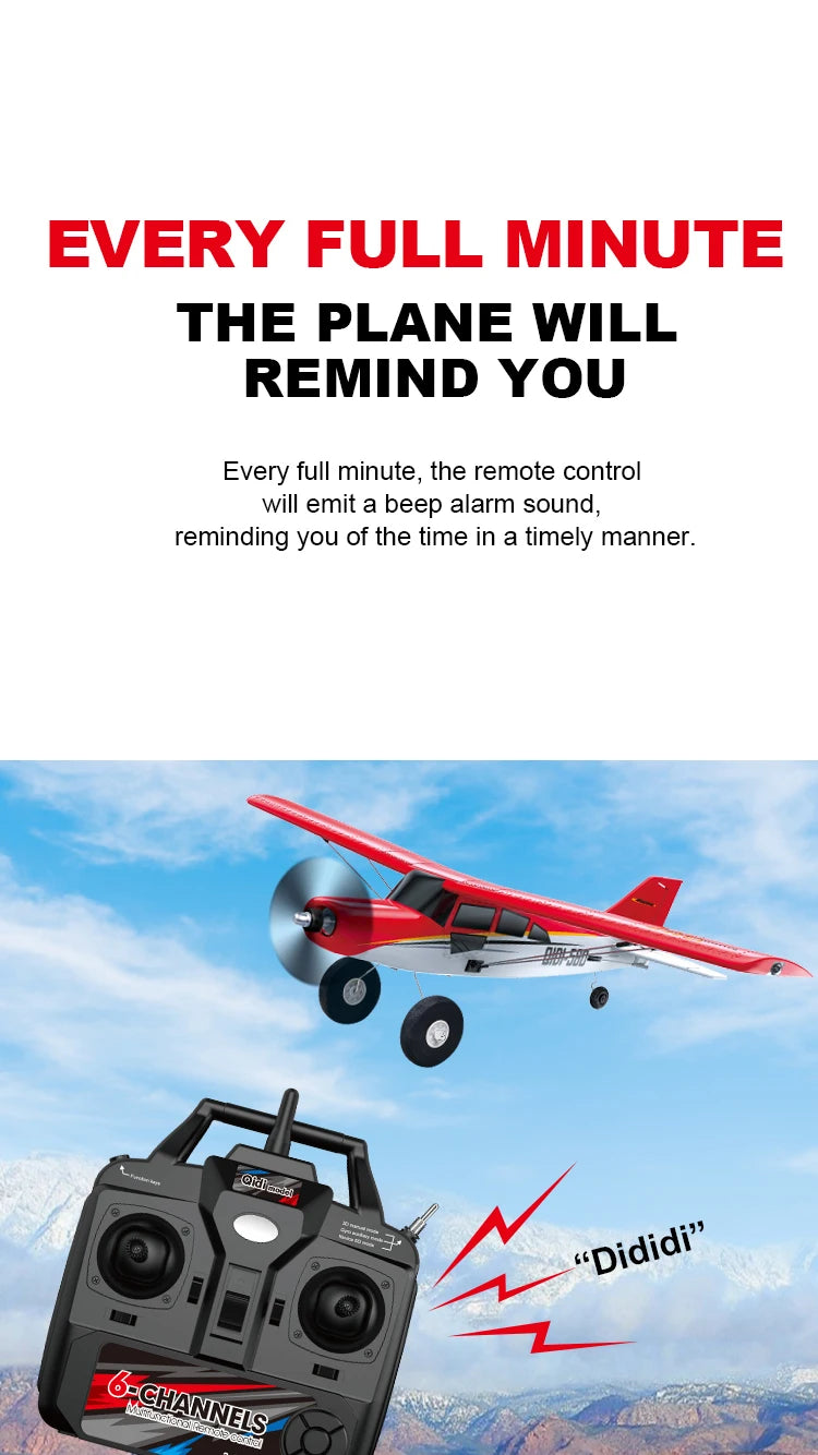 Blue 4CH Brushless RC Airplane with EPP Foam Design
