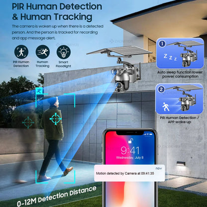 Wireless 10MP WiFi Camera with Built-In 64GB Memory