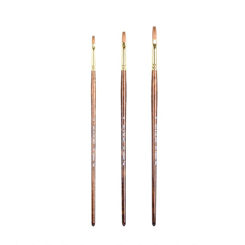 Kolinsky Hair Artist Paint Brush Set for Watercolor Acrylic Oil