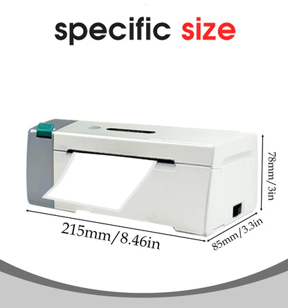 Portable 4x6 Thermal Shipping Label Printer with Roll