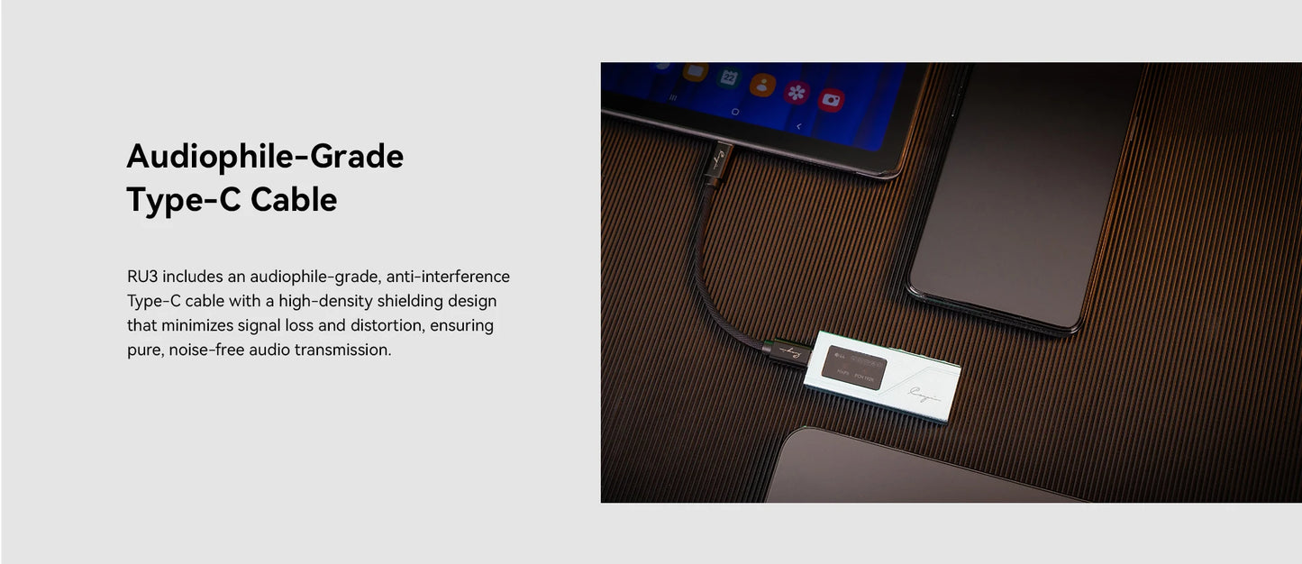 Portable USB DAC and Headphone Amplifier Purple