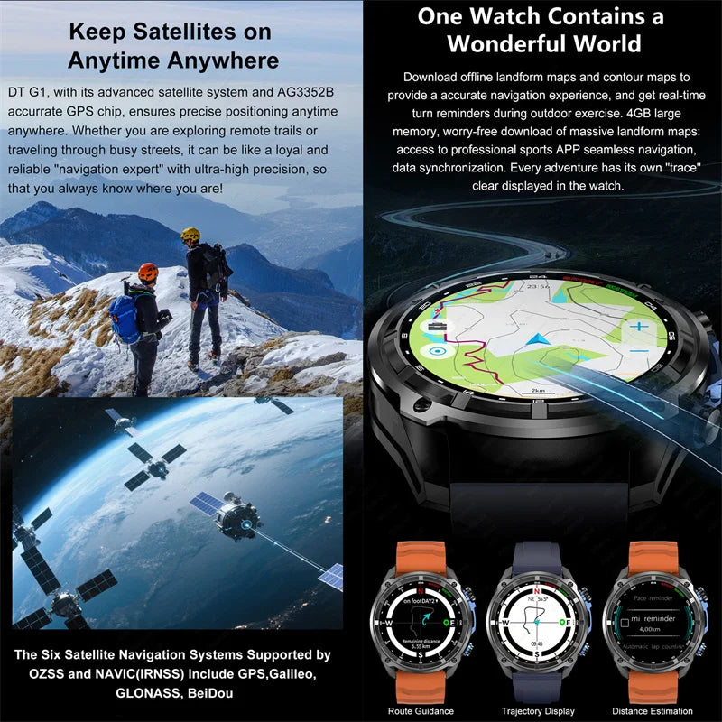 Black Steel 2A Outdoor GPS Sports Watch 4GB