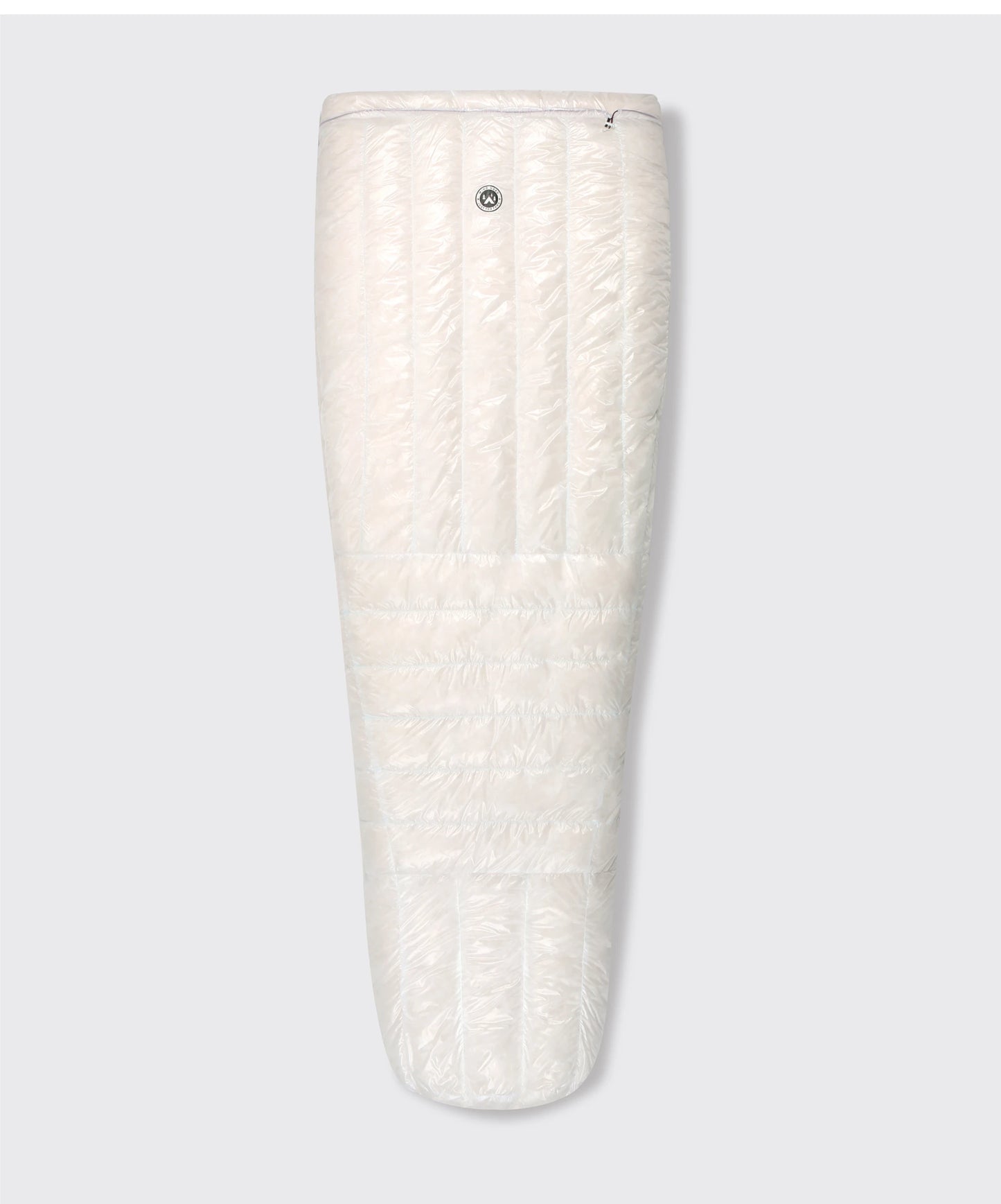 Portable Winter Camping Down Sleeping Bag Twilight White Regular