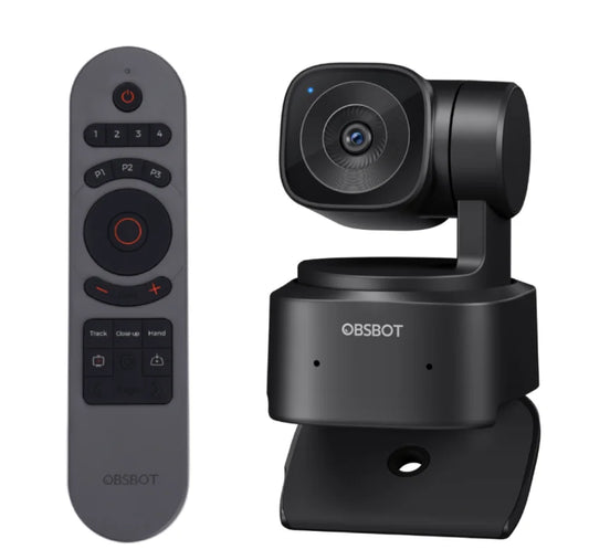 1080p AI Tracking PTZ Webcam with Remote