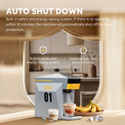 Multi Capsule Coffee Maker for Nespresso K Cup and Ground
