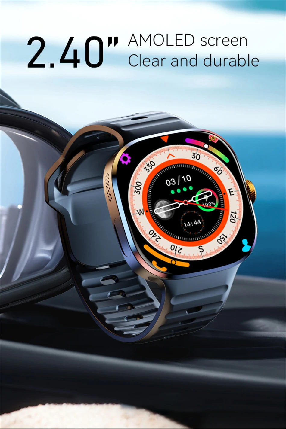 4G Android AMOLED Smart Watch Camera