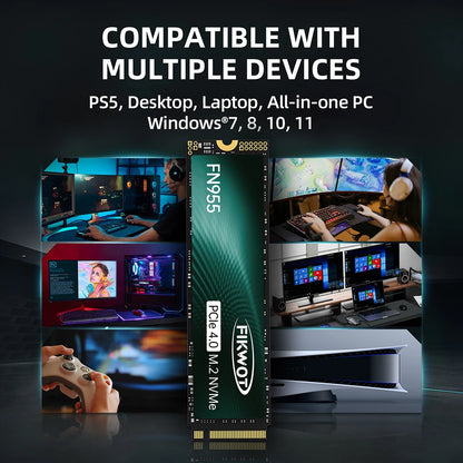 2TB High Speed M.2 NVMe SSD for PS5 Laptop Desktop