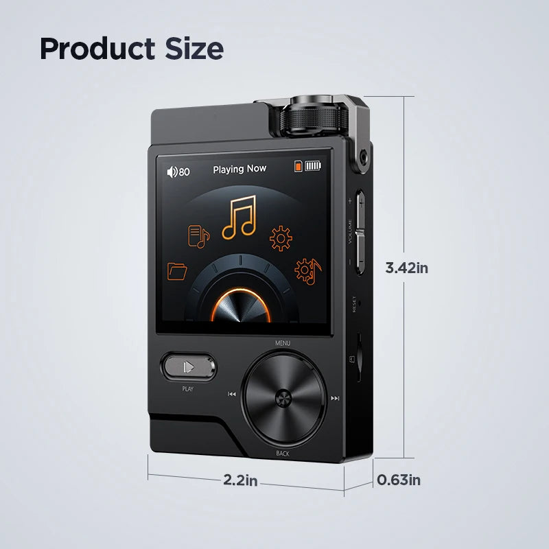HiFi Portable Audio Player 128GB Lossless DSD Music