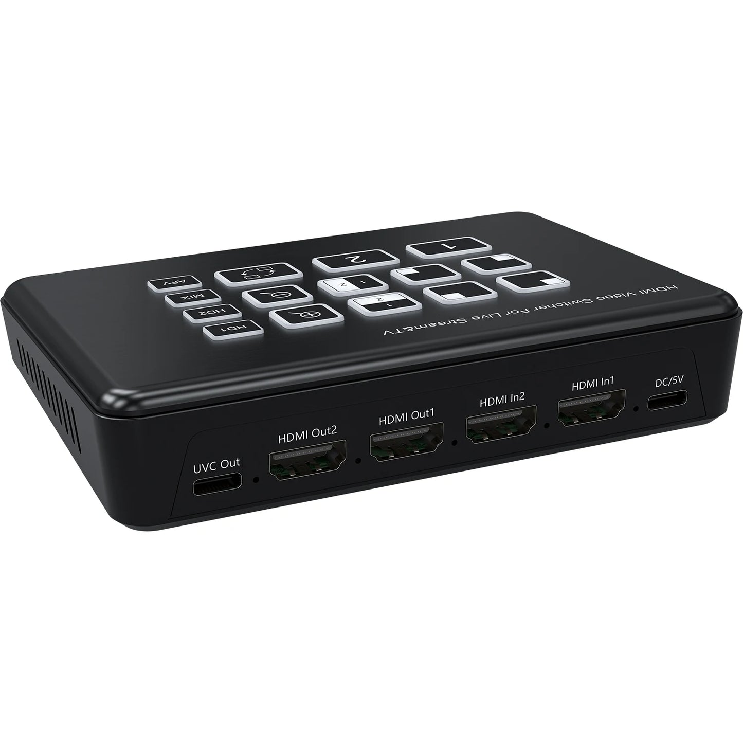 2 Channel HDMI Video Mixer Switcher with PIP Audio