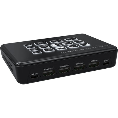 2 Channel HDMI Video Mixer Switcher with PIP Audio