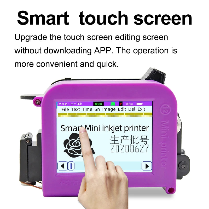 Portable Label Printer for Packaging Bottles and QR Codes