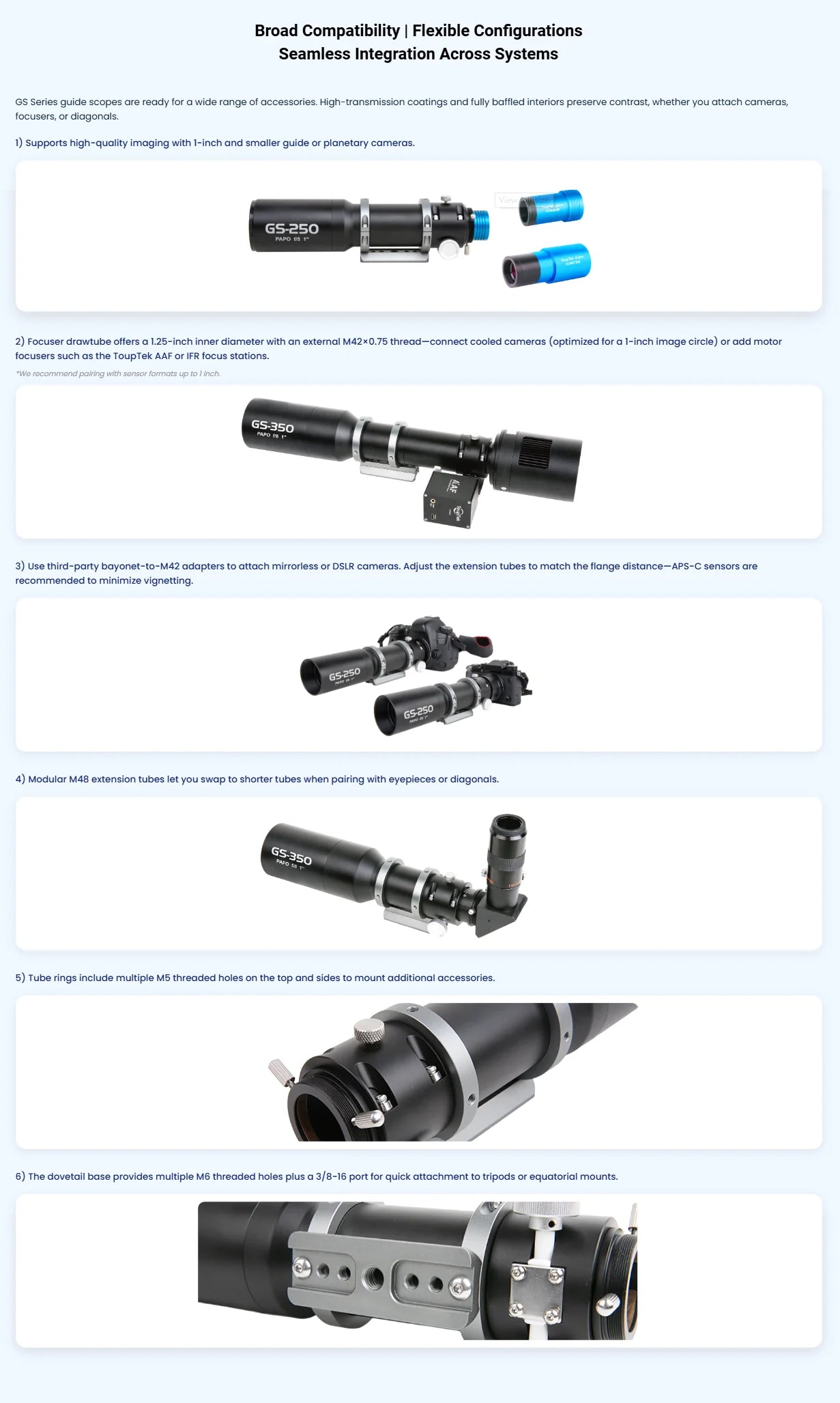200mm Astronomical Guide Star Tracking Telescope