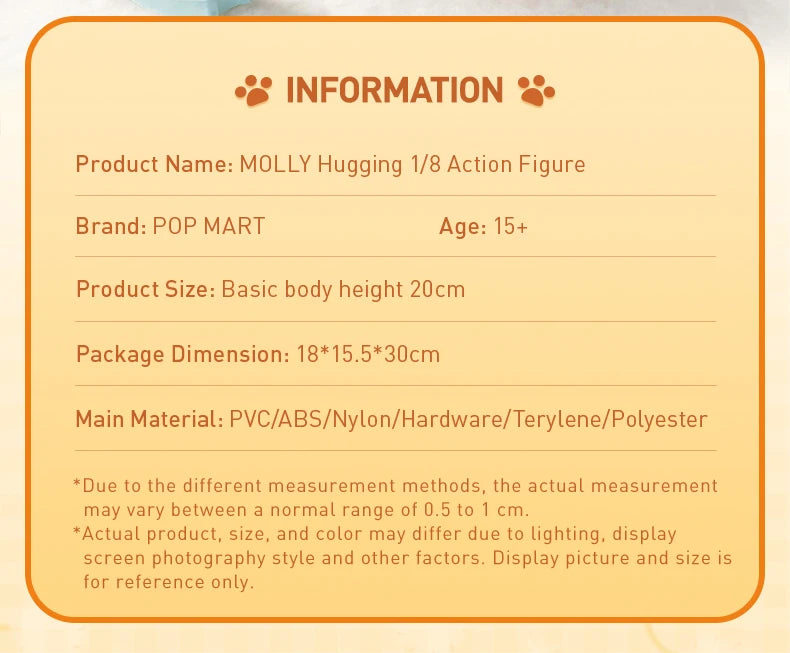 1/8 Molly Figure Decorative Hugging Pose Display