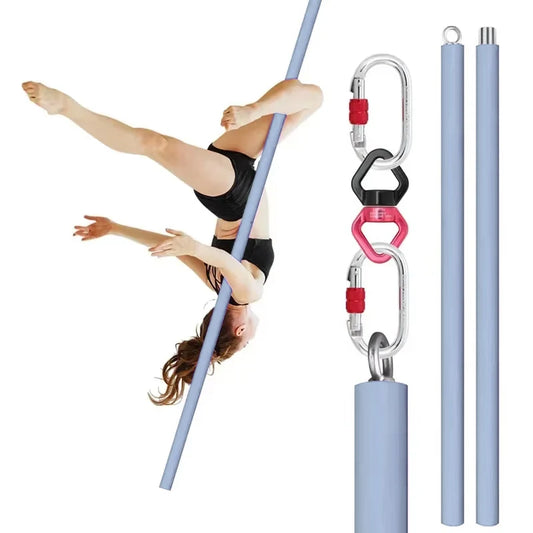 Purple Suspension Fitness Pole for Home Gym