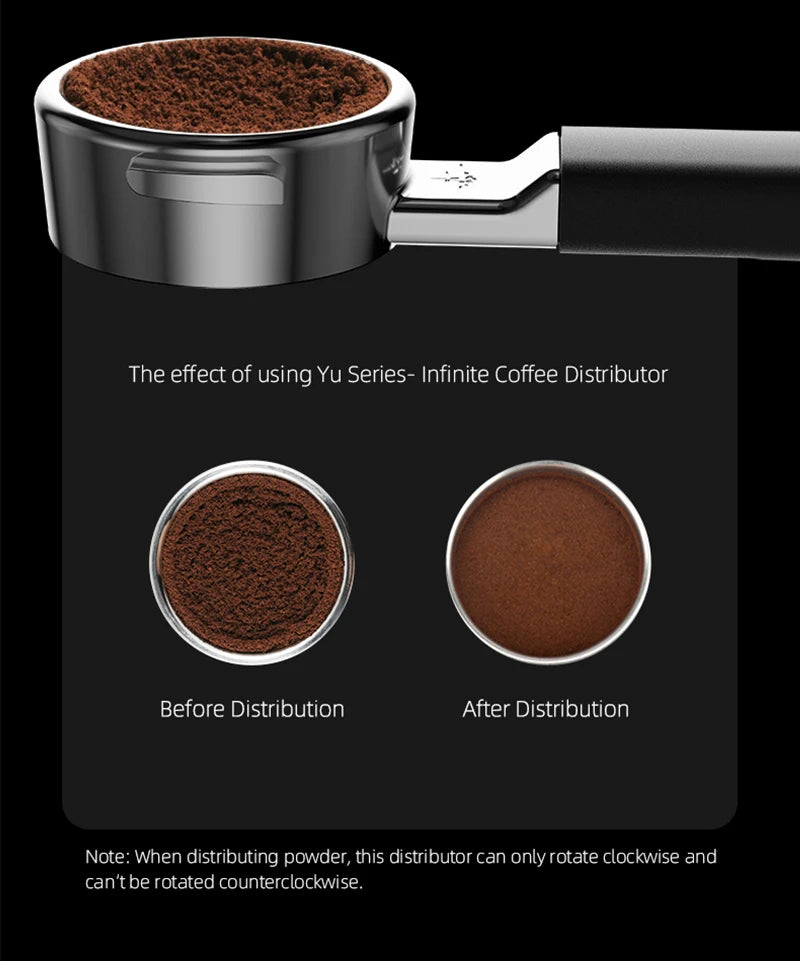 58mm Espresso Coffee Distributor Adjustable Depth Tool
