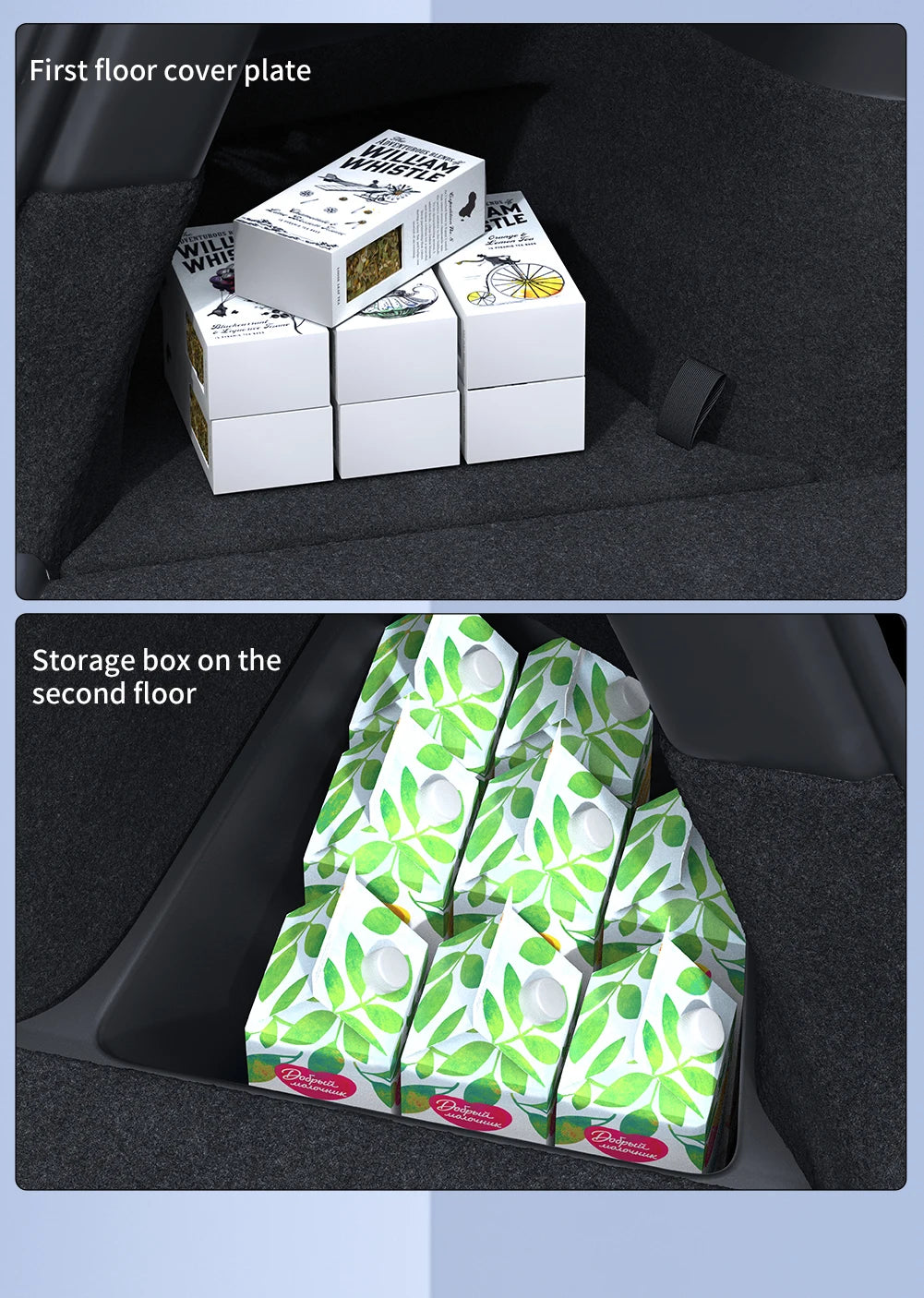 Car Trunk Side Storage Box for Model Y Juniper