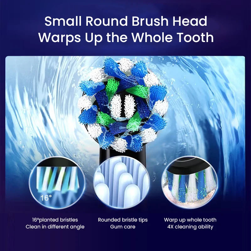 Electric Toothbrush with 3D Rotation