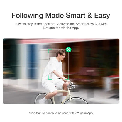 3 Axis Smartphone Gimbal Stabilizer with Built In Fill Light