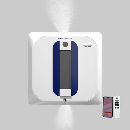 Smart Robotic Window Cleaner with Spray & Edge Detection