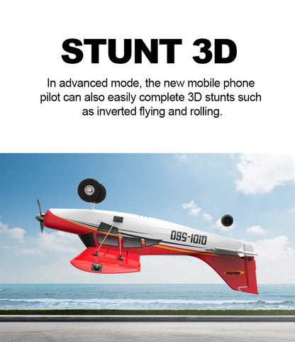 Red 4CH Brushless RC Plane with Fixed Wing