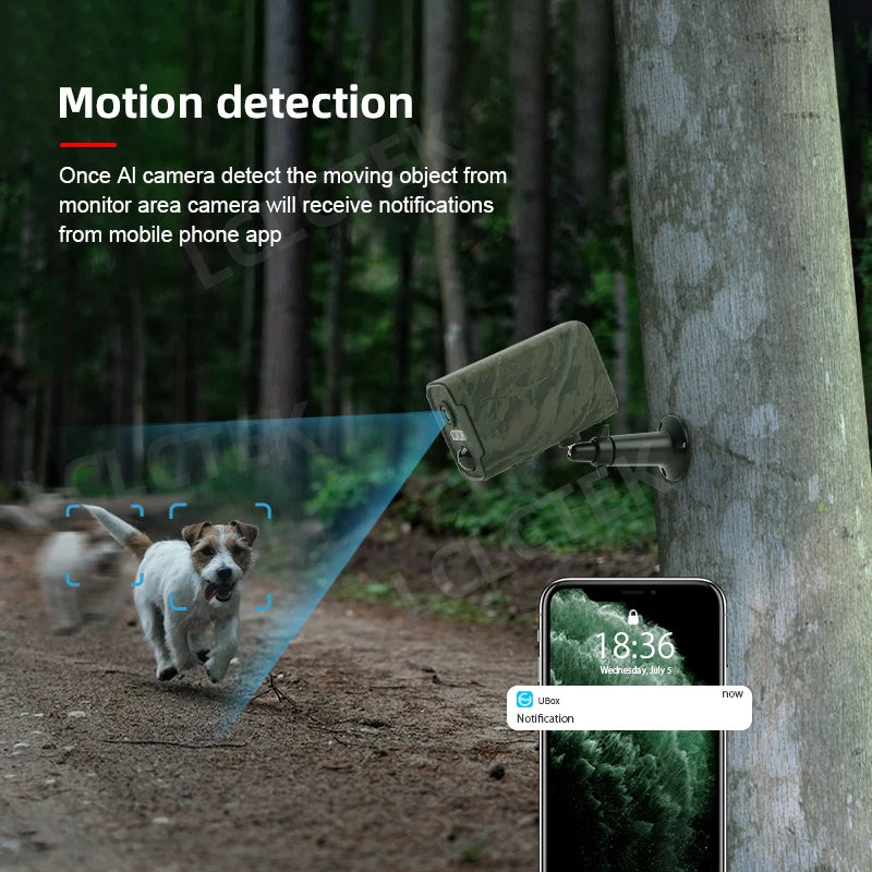 Smart 4MP 4G Outdoor Camera with 128GB Storage
