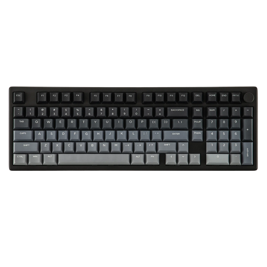 Gasket Hot-Swap Black Marble White 96% Aluminum Keyboard