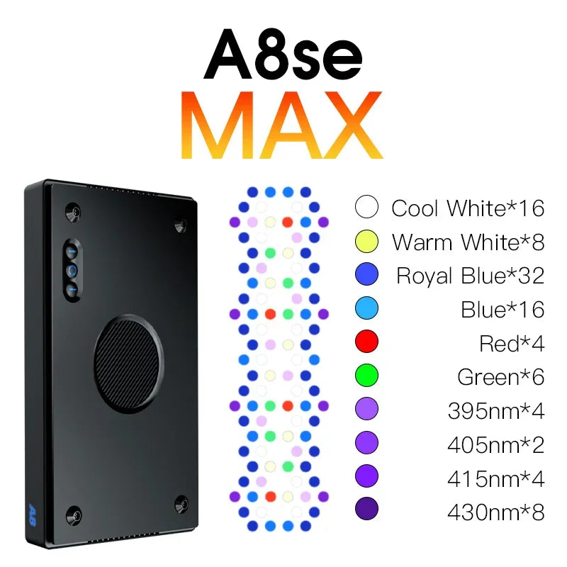 Max A8se II 240W LED Light Aquarium with X Kit