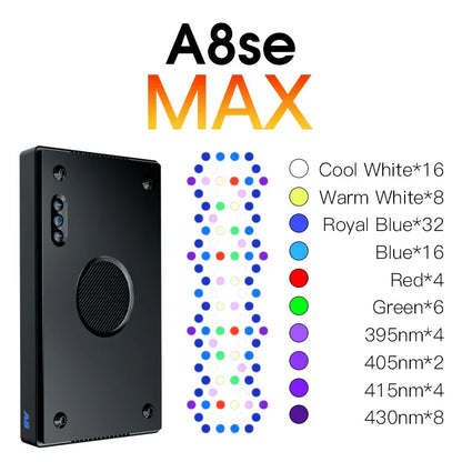 A8se II Max LED Reef Light Aquarium with Bracket