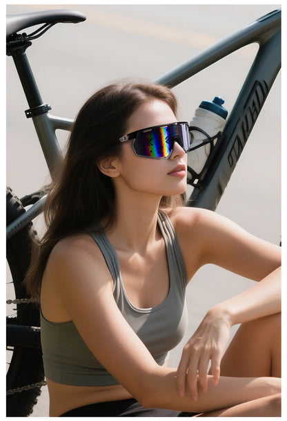 Photochromic Cycling Sunglasses Carbon Fiber UV400 Lightweight