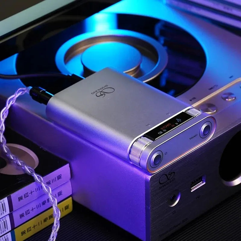 Portable Hi-Res Bluetooth DAC Headphone Amplifier Silver