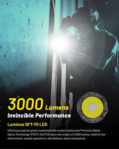 3000 Lumen USB C Tactical Flashlight with Long Range Beam