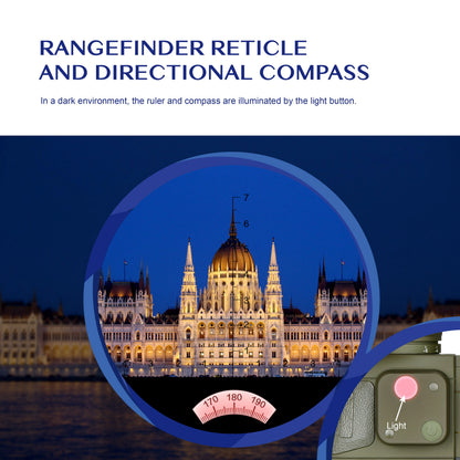 10x50 Waterproof Binoculars with Compass Rangefinder