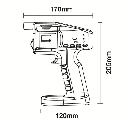 Smoke Bubble Gun Kit 50ml Refillable No Liquid
