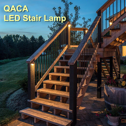10 Pack Warm White LED Deck Lights for Outdoor Stairs