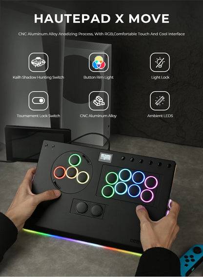 Leverless Arcade Controller Adjustable Buttons Multi Platform