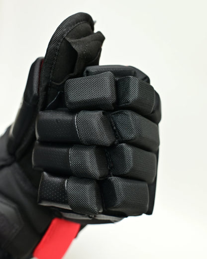 Black Red Heavy Duty 14 Inch Ice Hockey Protective Gloves