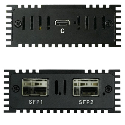 Dual-Port 10G SFP+ USB4 Thunderbolt Ethernet Adapter