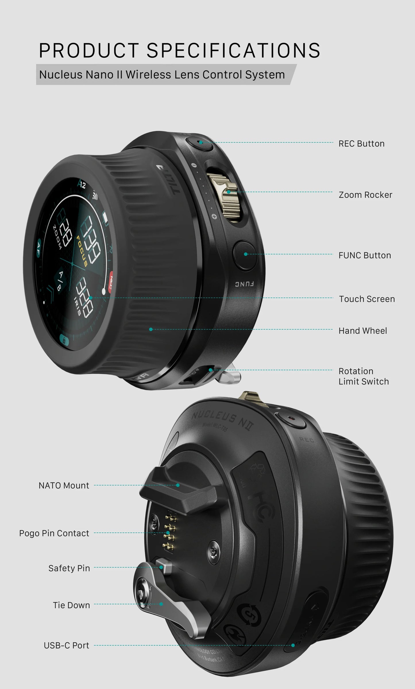 WLC-T05-MK Wireless Follow Focus Motor Controller