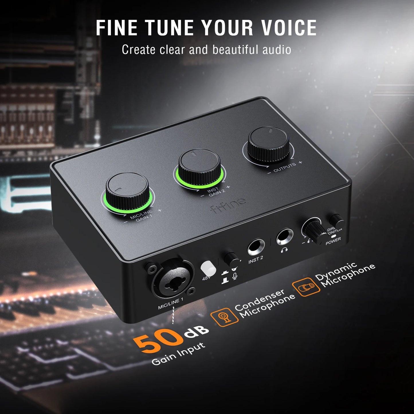 Studio Podcast Kit Dynamic Microphone Audio Mixer for Recording