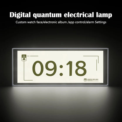 RGB Quantum Clock Night Light with APP and IPS Display