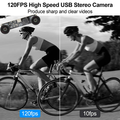 86 Degree Stereo USB Camera High Speed 3D Dual Lens