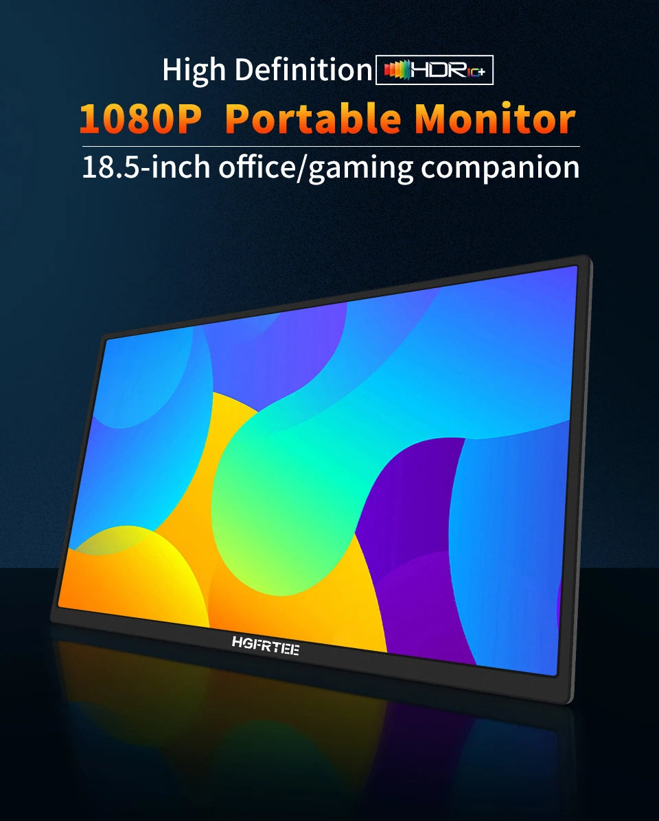 18.5" Portable Monitor with 100Hz HDR IPS Display