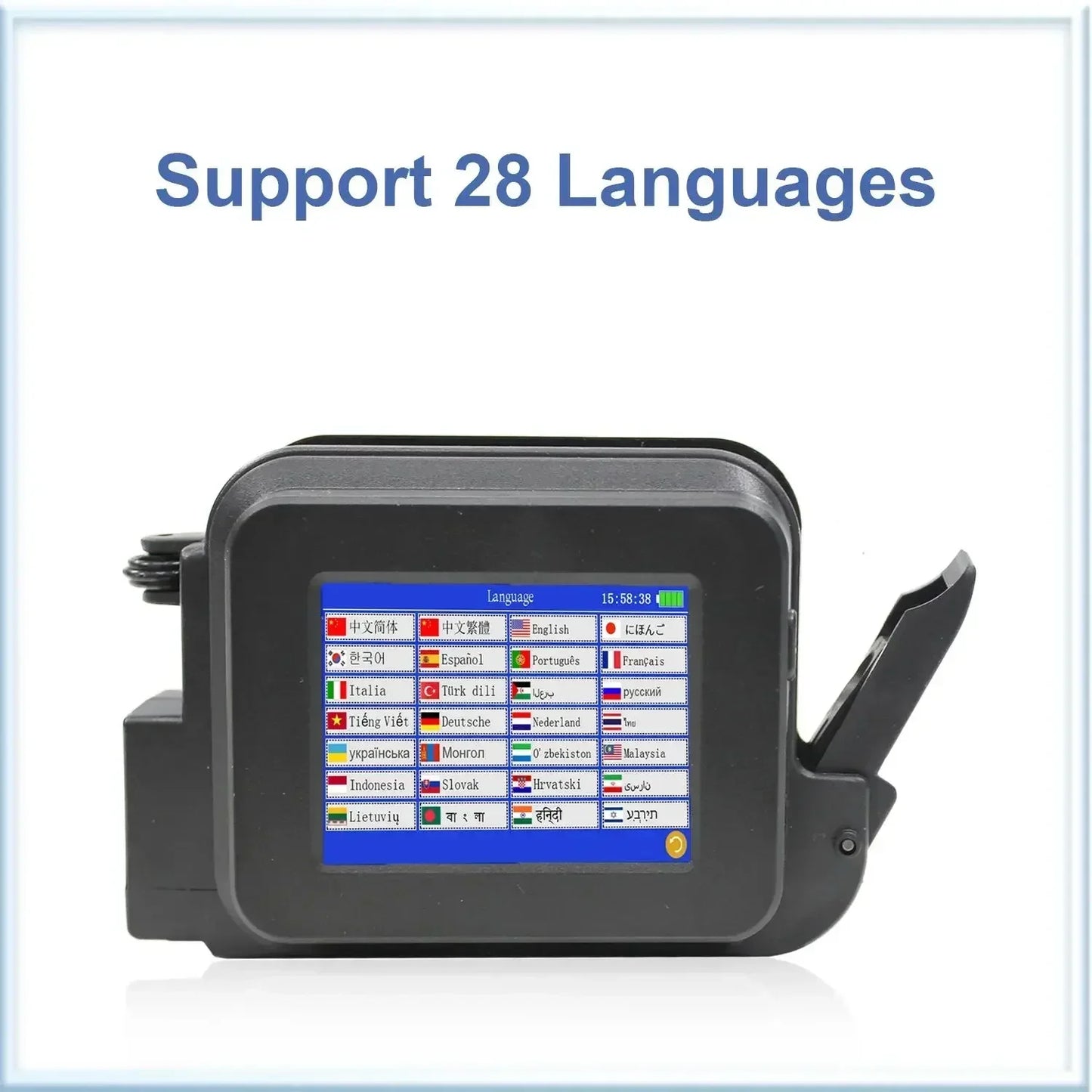 Portable Handheld Inkjet Printer with 1 Ink Cartridge