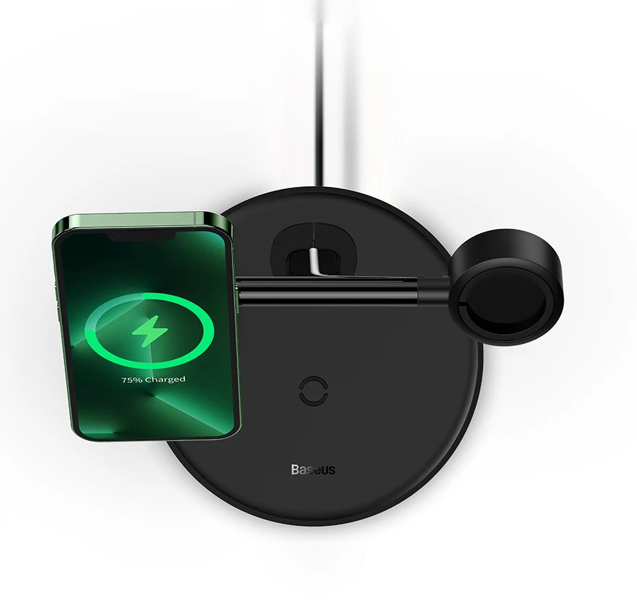 Wireless Charging Station for Phone Earbuds and Watch