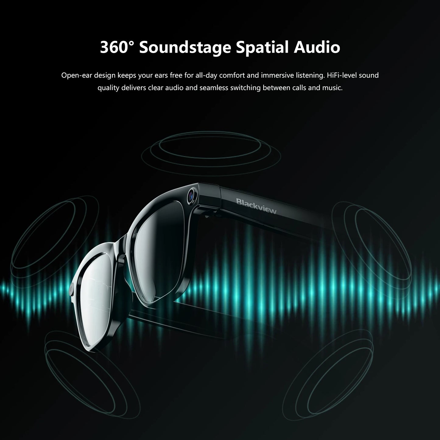 4K AI Smart Glasses with Translation and Photo Video Recording
