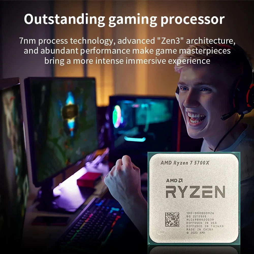 Ryzen 7 5700X 8-Core Processor 65W Socket AM4
