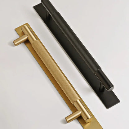3XL Black Brass Door Handle Modern Pull